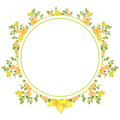 frame with flowers