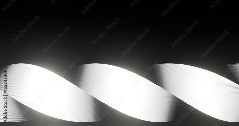 Poster abstract background spiral geometric pattern of design 3d render