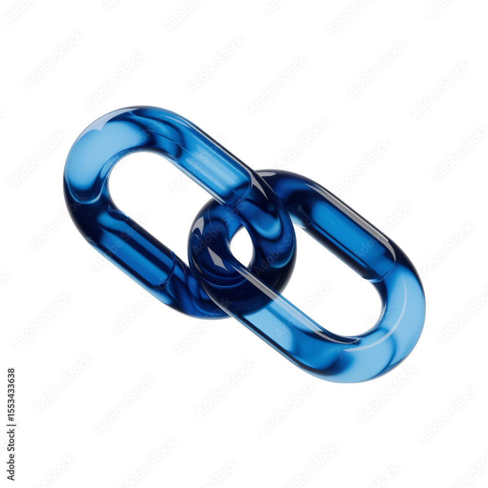 Poster an artistic rendering showcases interconnected blue chains against a dark backdrop, symbolizing conn