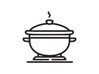 Slow Cooker Electric Appliance Line Art