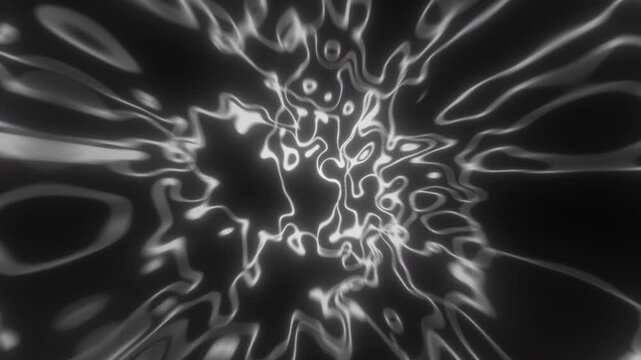 Expanding energy field expanding on black background