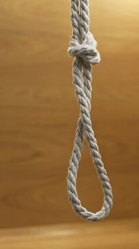 Suicide and strangulation noose close-up.
Noose, rope, suicide, death, tourniquet
