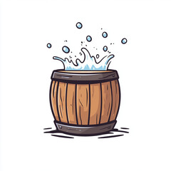 barrel with drum. Generative AI