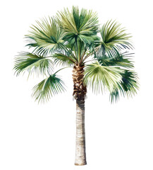 PNG Trachycarpus Fortunei palm tree illustration arecaceae botanical.