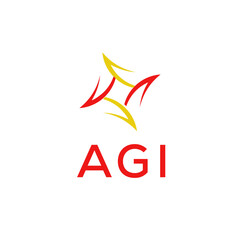 AGI Letter Initial Logo Design Template Vector Illustration