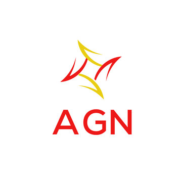 AGN Letter Initial Logo Design Template Vector Illustration