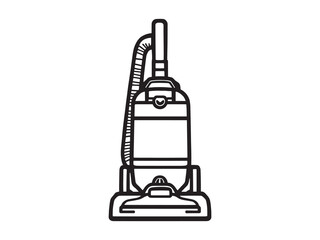 Vacuum Cleaner Household Cleaning Appliance Line Art