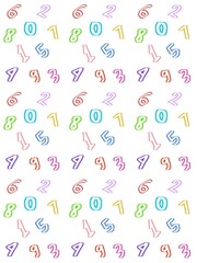 seamless pattern numbers
