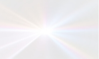 Rainbow beam overlay. Crystal prism with glowing flare, optical sparkle, and glass bokeh. Transparent background for jewelry illustration or magic light effect.

