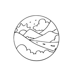 SKETCH OF NATURAL LANDSCAPE