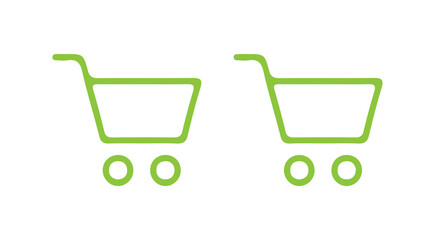 green shopping cart