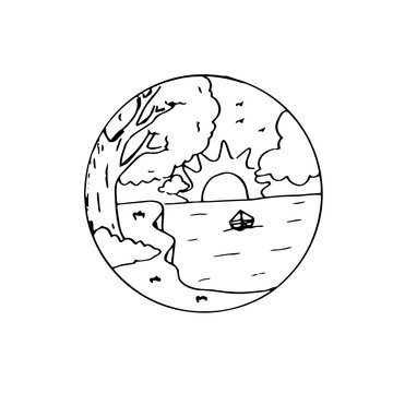 SKETCH OF NATURAL LANDSCAPE