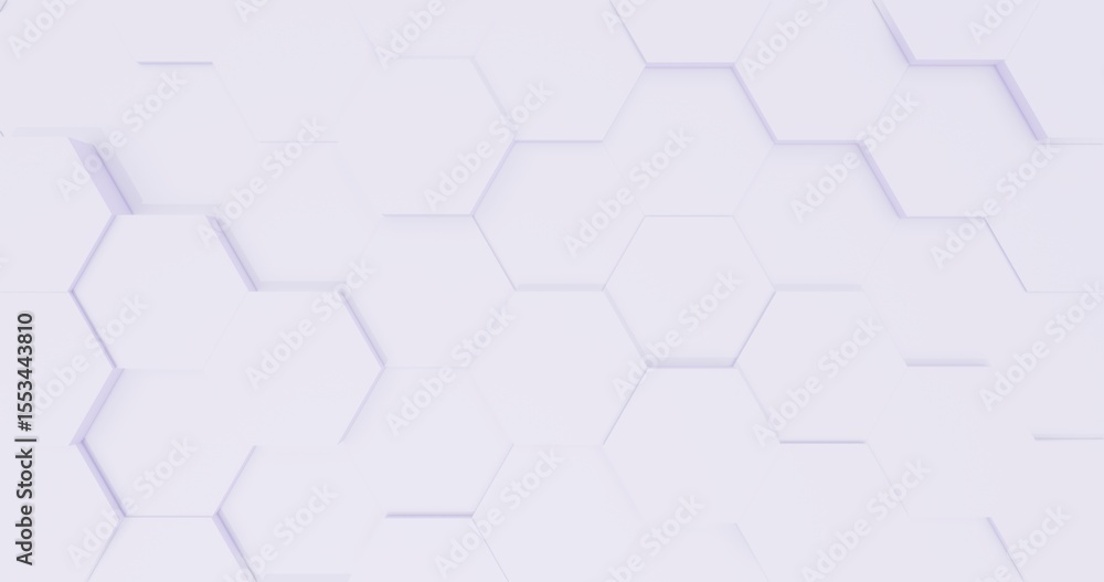 Poster abstract background hexagon pattern of design 3d render