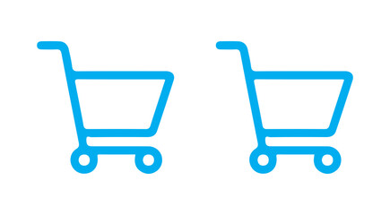 blue shopping cart