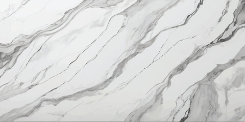 Abstract white marble texture with gray veins isolated on white background