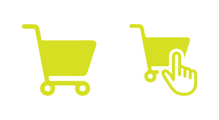 yellow shopping cart