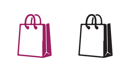 set of colorful shopping bags