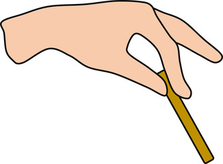 コインを持つ手のグラフィック素材イラスト