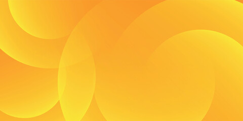 Abstract modern yellow and orange gradient circle. Minimal fluid background for posters,