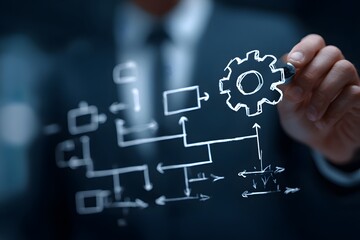 Business Process Optimization and Gear Diagram.