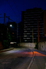 night traffic in the city