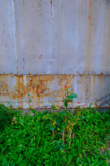 old rusty wall