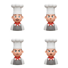 Four Cartoon Chefs