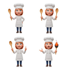 Two Chefs with Utensils