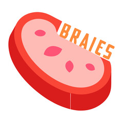 vector illustration of a healthy food