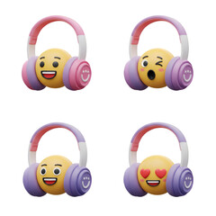 Headphones with Emojis