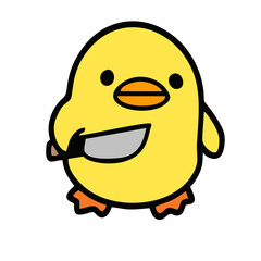 funny cartoon duck