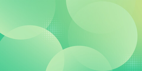 Minimalist banner background green and yellow gradations with circle shape.Modern ,trendy,for template cover ads. Vector eps 10