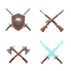 Crossed Swords and Axes
