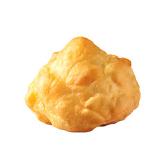fried tofu puff on transparent background