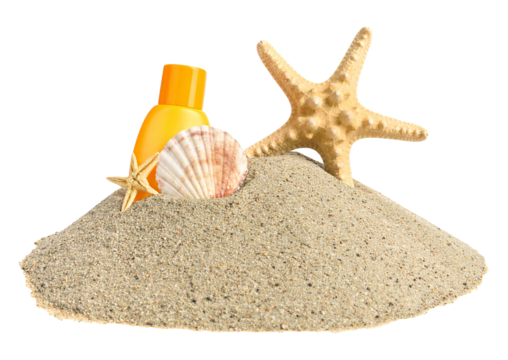 Summer theme object isolated on transparent background