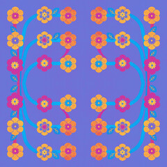 pink background with a frame