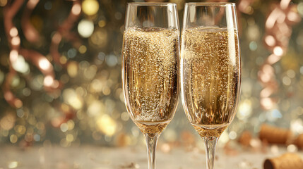 Celebrating with sparkling drinks in festive atmosphere during a party
