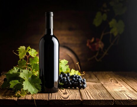 Vinho mesa e uva
