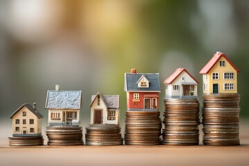 Rising Real Estate Market Value Concept.