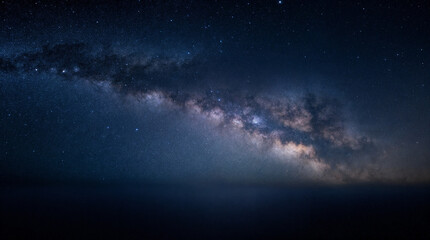 Fototapeta premium Wonderful milky way with million stars at night