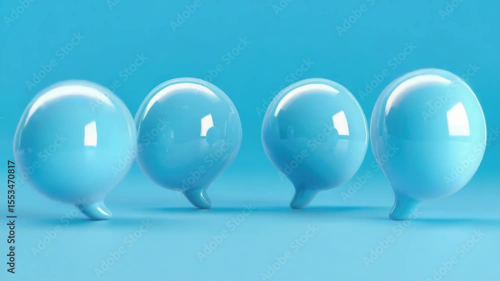 Aufkleber three-dimensional balls on a platform, demonstrating principles of physics and engineering.
