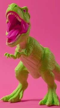 tyrex illustration, AI generated video