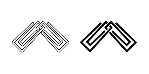 Paper clip icon template
