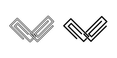 Paper clip icon template