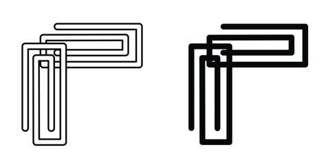 Paper clip icon template