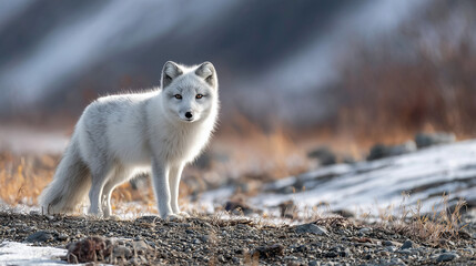 arctic fox standing 