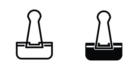 Paper clip icon template