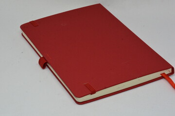red book isolated on white background