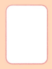 Pastel Rectangle Frame with Soft Orange Border
