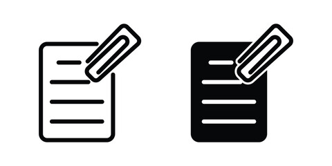 Paper clip icon template